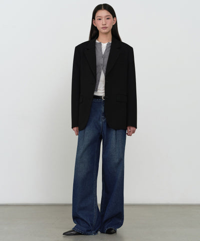 MUSINSA STANDARD WOMAN Women's Boxy Blazer Black