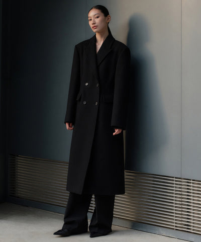 MUSINSA STANDARD WOMAN Women's Coat Cinched Double Long