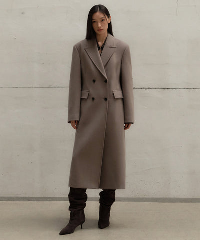 MUSINSA STANDARD WOMAN Women's Coat Cinched Double Long
