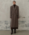 MUSINSA STANDARD WOMAN MUSINSA STANDARD WOMAN Women's Coat Over Shoulder Maxi [Taupe]