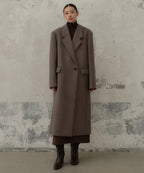 MUSINSA STANDARD WOMAN MUSINSA STANDARD WOMAN Women's Coat Over Shoulder Maxi [Taupe]