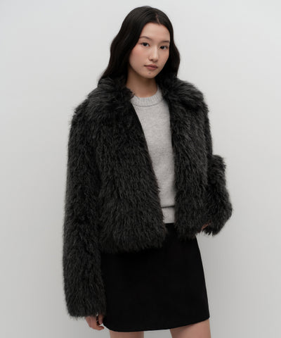 MUSINSA STANDARD WOMAN Jacket Charcoal Gray