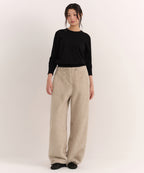 MUSINSA STANDARD WOMAN MUSINSA STANDARD WOMAN Women's Bookle Fleece Parachute Pants (Light Beige)