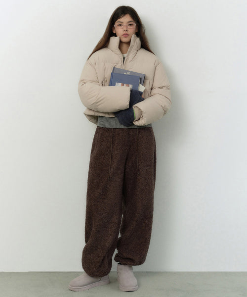 MUSINSA STANDARD WOMAN MUSINSA STANDARD WOMAN Women's Bookle Fleece Parachute Pants [Size S]