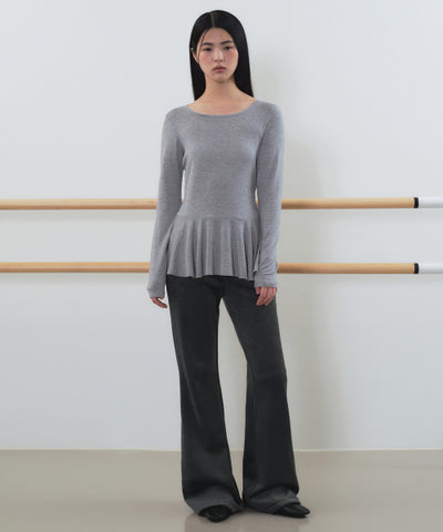 MUSINSA STANDARD WOMAN Women's Velor Corduroy Flare Banding Pants [Size S]