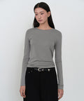 MUSINSA STANDARD WOMAN MUSINSA STANDARD WOMAN T-Shirt Medium Gray