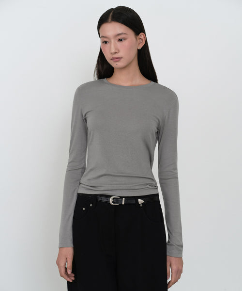 MUSINSA STANDARD WOMAN MUSINSA STANDARD WOMAN T-Shirt Medium Gray