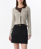 MUSINSA STANDARD WOMAN MUSINSA STANDARD WOMAN Cardigan Slim Scoop Neck [Sage]
