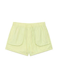 MATIN KIM MATIN KIM Out Pocket Nylon Banding Shorts in Lime