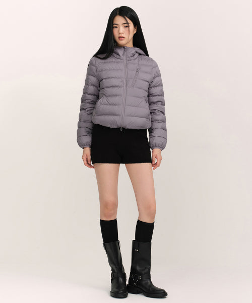 MUSINSA STANDARD WOMAN MUSINSA STANDARD WOMAN Padded Jacket Purple Gray