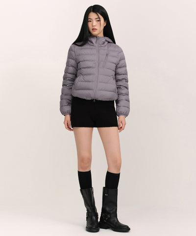 MUSINSA STANDARD WOMAN Padded Jacket Purple Gray