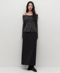 MUSINSA STANDARD WOMAN MUSINSA STANDARD WOMAN Women's Padded Maxi Skirt [Black]