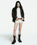 MUSINSA STANDARD WOMAN MUSINSA STANDARD WOMAN Women's Mini Boucle Knit Shorts Light Beige