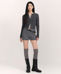 MUSINSA STANDARD WOMAN MUSINSA STANDARD WOMAN Women's Mini Boucle Knit Shorts [Medium Gray]