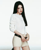 MUSINSA STANDARD WOMAN MUSINSA STANDARD WOMAN Cardigan Essential Round Neck (Ivory)