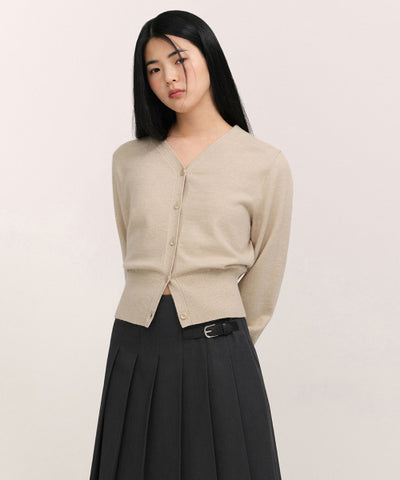 MUSINSA STANDARD WOMAN Cardigan Light Beige
