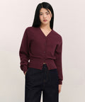 MUSINSA STANDARD WOMAN MUSINSA STANDARD WOMAN Cardigan Burgundy