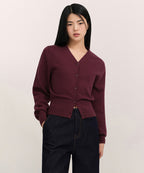 MUSINSA STANDARD WOMAN MUSINSA STANDARD WOMAN Cardigan Burgundy