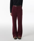 MUSINSA STANDARD WOMAN MUSINSA STANDARD WOMAN Boot Cut Corduroy Pants (Burgundy)