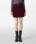 MUSINSA STANDARD WOMAN MUSINSA STANDARD WOMAN Corduroy Mini Skirt Burgundy