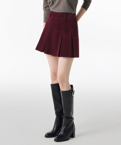 MUSINSA STANDARD WOMAN Women's Corduroy Pleated Mini Skirt (Size S)