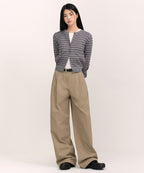 MUSINSA STANDARD WOMAN MUSINSA STANDARD WOMAN Women's Deep Tuck Extra Wide Chino Pants [Beige]