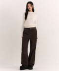 MUSINSA STANDARD WOMAN MUSINSA STANDARD WOMAN Women's Corduroy Wide Carpenter Pants [Brown]