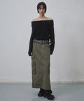 MUSINSA STANDARD WOMAN MUSINSA STANDARD WOMAN Cargo Maxi Skirt Dusty Khaki