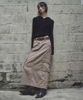 MUSINSA STANDARD WOMAN MUSINSA STANDARD WOMAN Cargo Maxi Skirt [Taupe]