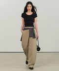 MUSINSA STANDARD WOMAN MUSINSA STANDARD WOMAN Women's Curved Chino Pants Beige