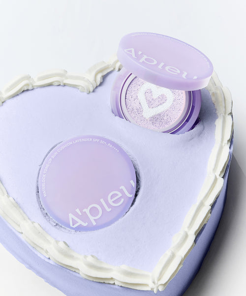 APIEU APIEU Water Rock Tone-Up Sun Cushion Lavender SPF50+