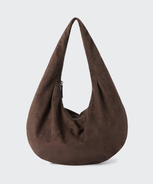 MUSINSA STANDARD WOMAN MUSINSA STANDARD WOMAN Synthetic Suede Rounded Hobo Bag