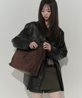 MUSINSA STANDARD WOMAN MUSINSA STANDARD WOMAN Synthetic Suede Slouchy Shoulder Bag