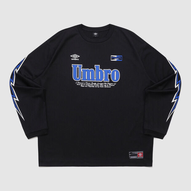 UMBRO One point mesh long sleeve t-shirt black (UQ321CRL71)