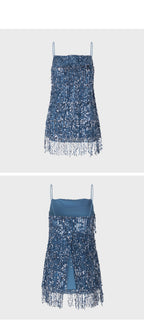SAMSØE SAMSØE (W) Samsoy Samsoy ASTELLA Top - Midi Blue (F23200094)