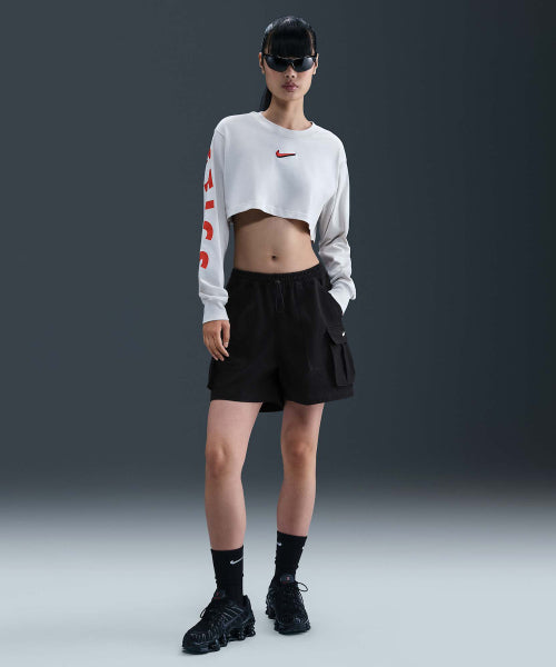 NIKE NIKE Sportswear Mid-Rise Loose Cargo Shorts - Black