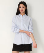 MUSINSA STANDARD WOMAN MUSINSA STANDARD WOMAN Women's Striped Relaxed Oxford Shirt (Size XS)