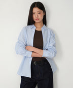MUSINSA STANDARD WOMAN MUSINSA STANDARD WOMAN Women's Relaxed Oxford Shirt (Light Blue)