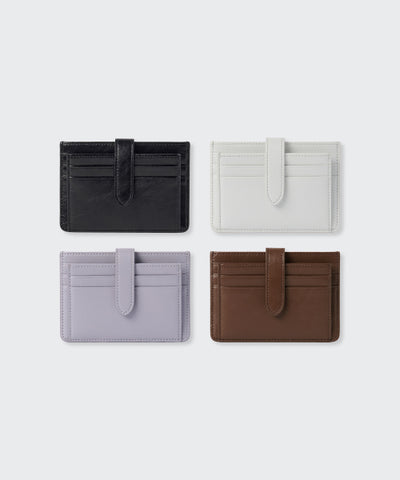 MUSINSA STANDARD WOMAN Women's Crinkle Leather Closure Card Wallet