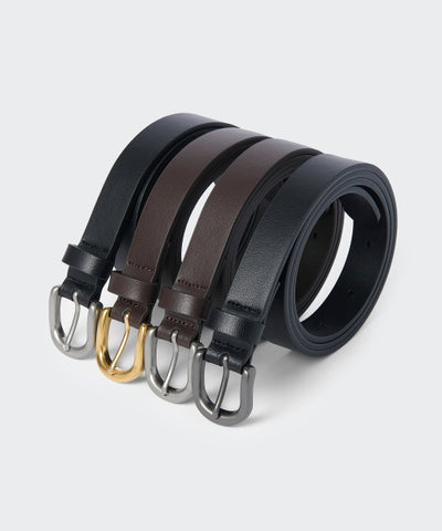 MUSINSA STANDARD WOMAN Women's Rounded Leather Slim Belt 20mm