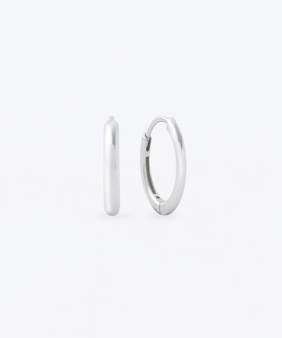 MUSINSA STANDARD WOMAN 925 Silver Hoop Earrings 9.5mm