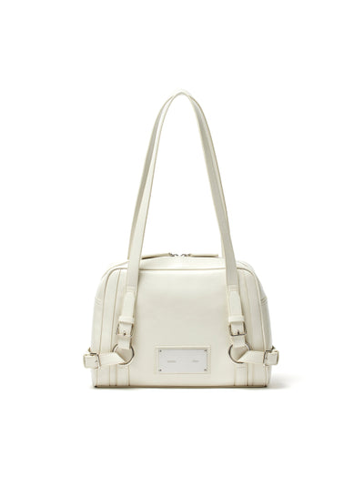 MATIN KIM BIKER DETAIL SQUARE SHOULDER BAG