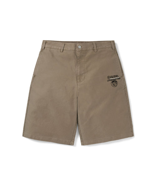 THISISNEVERTHAT THISISNEVERTHAT TNT Daniel Johnston Washed Short Khaki