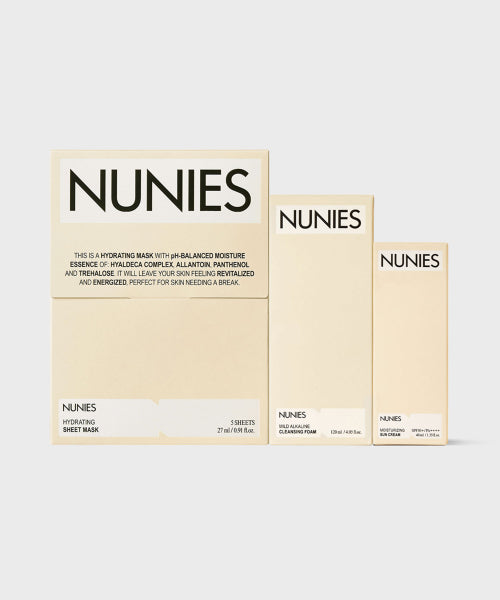 NUNIES NUNIES Moisture Care Set 120ml Cleansing Foam + 40ml Sunscreen