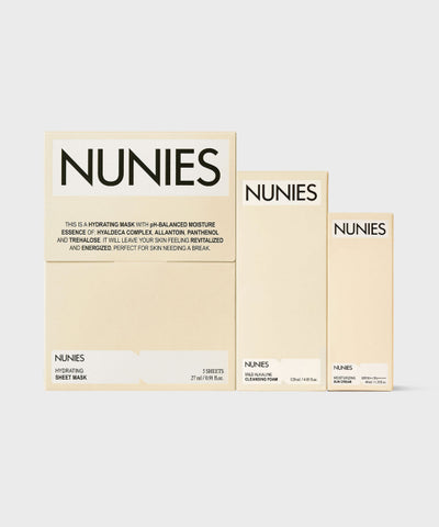NUNIES Moisture Care Set 120ml Cleansing Foam + 40ml Sunscreen