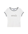 EMIS EMIS T-Shirt with Rhinestone Detail