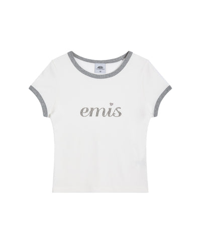 EMIS T-Shirt with Rhinestone Detail