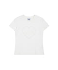 EMIS EMIS Heart Rhinestone T-Shirt - White