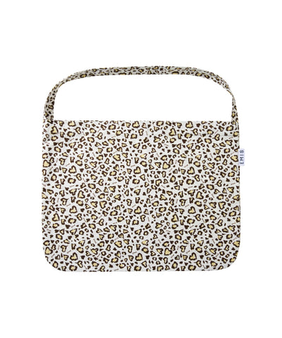 EMIS LOGO LEOPARD ECO BAG-IVORY