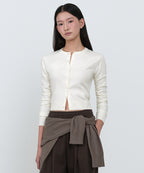 MUSINSA STANDARD WOMAN MUSINSA STANDARD WOMAN Cardigan Slim Fit [Cream]